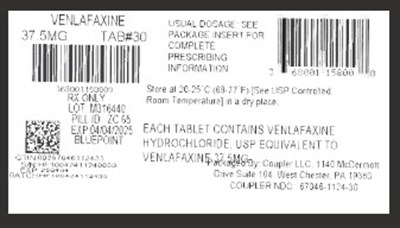 Label (Venlafaxine 37.5mg Tab)